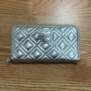 Tory Burch Metallic Wallet
